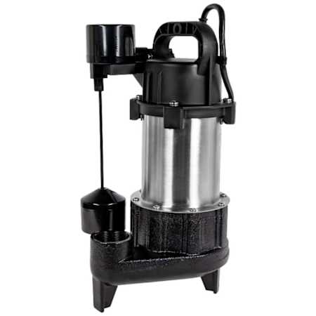Little Giant 16EC-SSA-V - 1 HP Stainless Steel / Cast Iron Effluent Pump with PB Vertical Float N/A