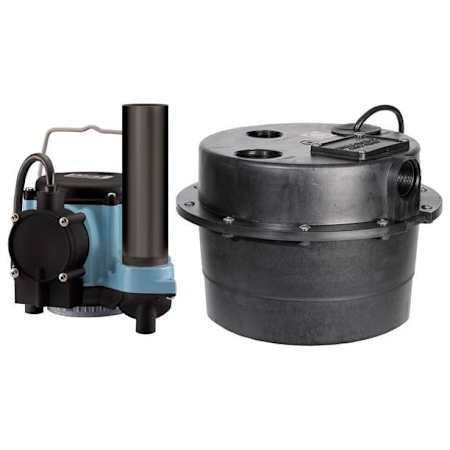 Little Giant WRSC-6 - Compact Drainosaur 1/3 HP Sink / Drain Discharge Pump System with Diaphragm Switch N/A