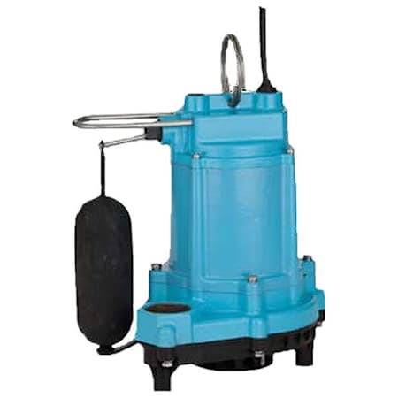 Little Giant 6EC-CIA-SFS - 1/3 HP Polypropylene and Cast Iron Submersible Sump Pump with Vertical Float Switch (20' Cord) N/A