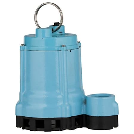 Little Giant 9EC-CIM - 4/10 HP Cast Iron Effluent Pump (20' Cord) (Non-Automatic) N/A