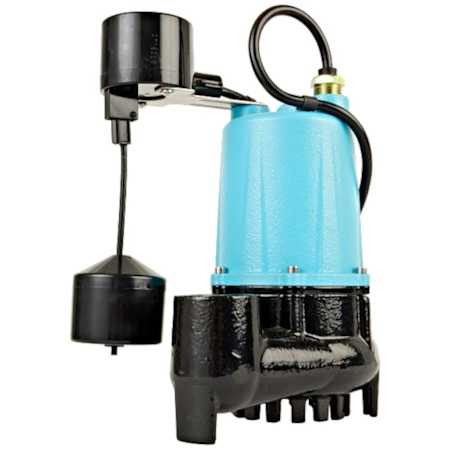 Little Giant BSC50V - 1/2 HP Cast Iron Sump Pump with PB Vertical Switch (10' Cord) N/A