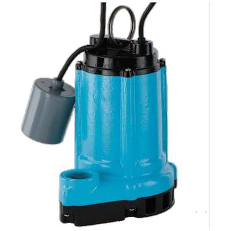 Little Giant 10ECH-CIA-RF - 1/2 HP Cast Iron High Head Effluent / Sump Pump with Piggyback Tether Float Switch (30' Cord) N/A