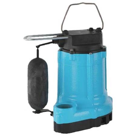 Little Giant 10ECH-CIA-SFS - 1/2 HP Thermoplastic / Cast Iron Effluent Pump with Vertical Float Switch (20' Cord) N/A