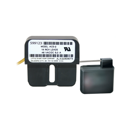 Little Giant 48 VAC/VDC Auxiliary Condensate Drain Pan Overflow Shut-Off Switch with 72" Leads N/A