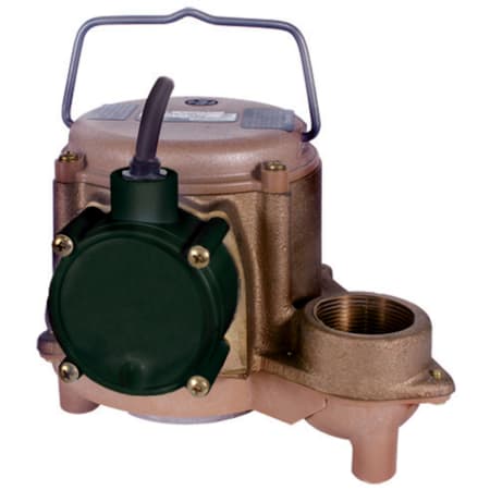 Little Giant 8-CBM 4/10 HP Cast Bronze Submersible Sump Pump (Non-Automatic) Bronze