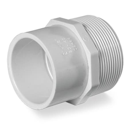 Little Giant Outdoor Living 3" PVC Male Adapter MNPT x Slip White