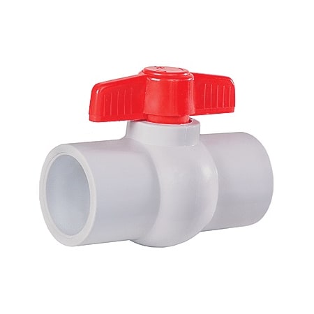 Little Giant Outdoor Living 1-1/2" PVC Ball Valve Slip x Slip White
