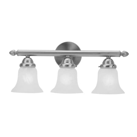 Livex Lighting Neptune 3 Light Bathroom Vanity Light Brushed Nickel