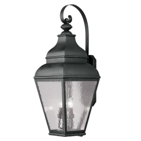 Livex Lighting Exeter 4 Light 37" Tall Outdoor Wall Sconce Black