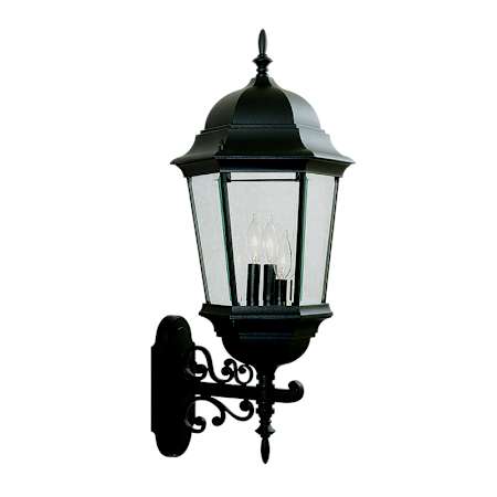 Livex Lighting Hamilton 3 Light 29" Tall Outdoor Wall Sconce Black