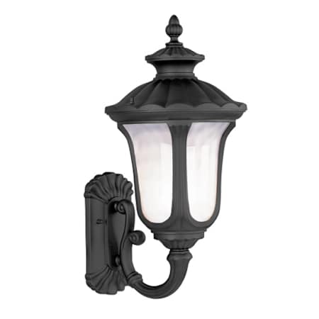 Livex Lighting Oxford 3 Light Outdoor Wall Sconce Black