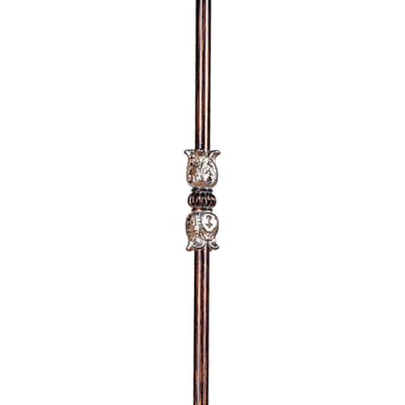 Hand Rubbed Bronze with Antique Silver Accents