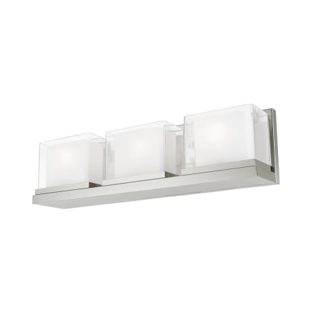 Livex Lighting Duval 3 Light 24" Wide Bathroom Vanity Light Polished Chrome