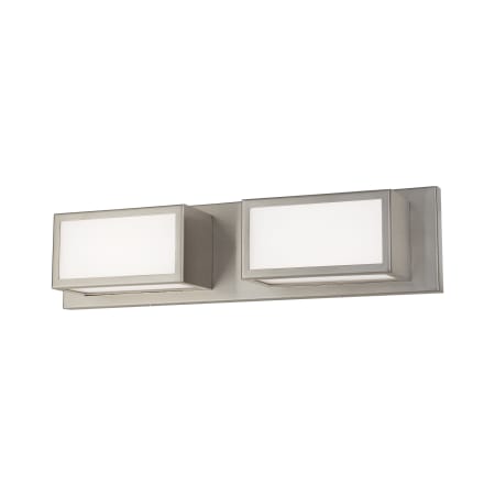 Livex Lighting Sutter 2 Light 18" Wide Integrated LED Bathroom Vanity Light Brushed Nickel