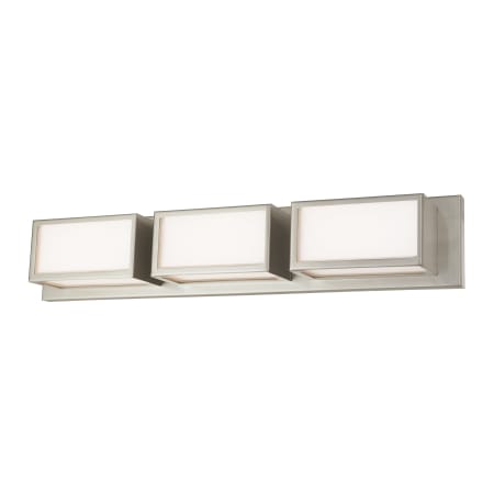 Livex Lighting Sutter 3 Light 24" Wide Integrated LED Bathroom Vanity Light Brushed Nickel