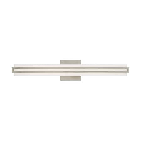 Livex Lighting Fulton Single Light 24" Wide Integrated LED Bath Bar Brushed Nickel