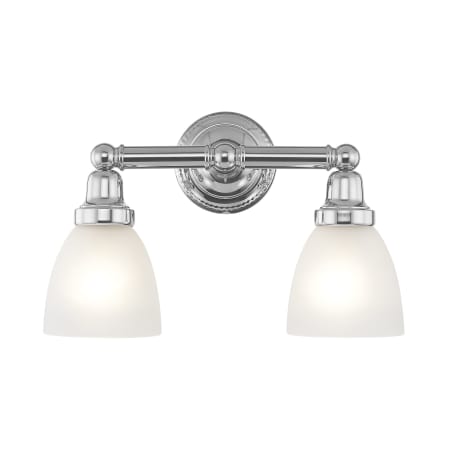 Livex Lighting Classic 2 Light Bathroom Vanity Light Chrome