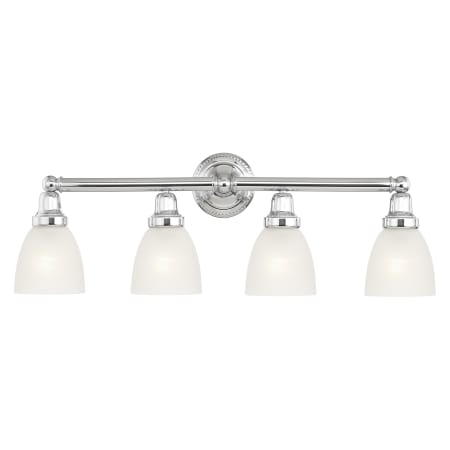 Livex Lighting Classic 4 Light Bathroom Vanity Light Chrome