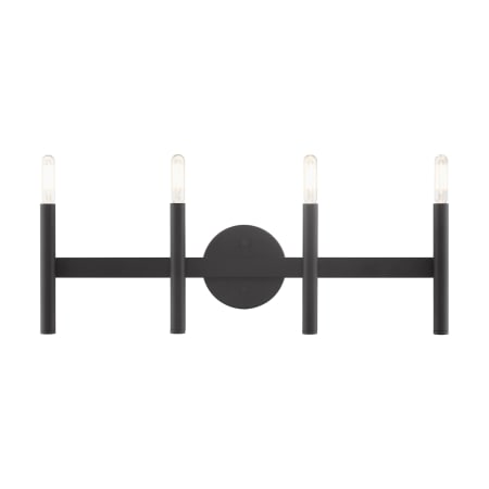 Livex Lighting Copenhagen 4 Light 24" Wide Bathroom Vanity Light Black