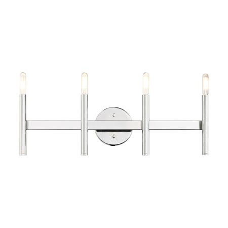 Livex Lighting Copenhagen 4 Light 24" Wide Bathroom Vanity Light Polished Chrome