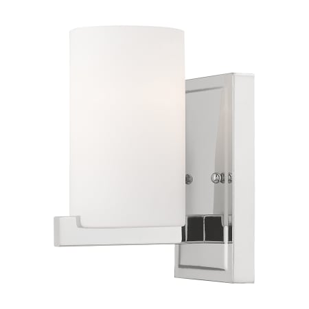 Livex Lighting Astoria 1 Light Wall Sconce Chrome
