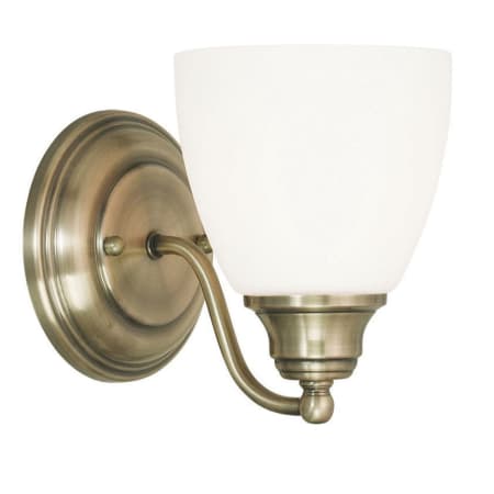 Livex Lighting Somerville 1 Light Wall Sconce Antique Brass