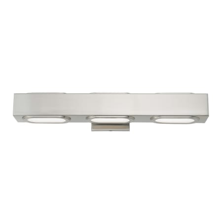 Livex Lighting Kimball 3 Light 23" Wide Integrated LED Bathroom Vanity Light Brushed Nickel