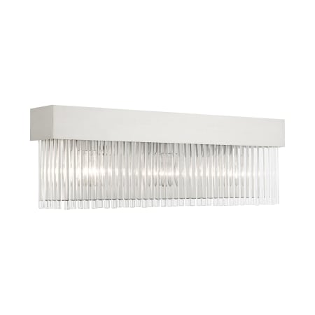 Livex Lighting Norwich 3 Light 8" Tall Wall Sconce Brushed Nickel