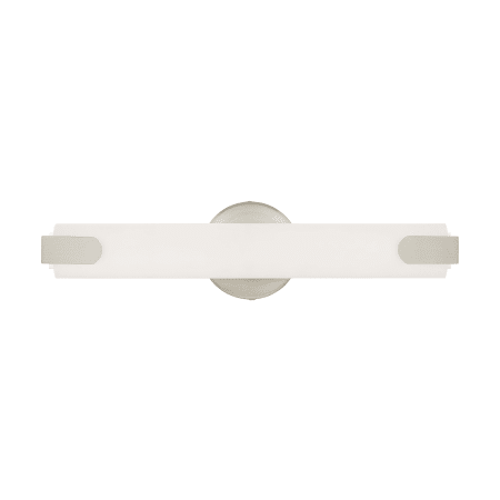 Livex Lighting Lund Single Light 18" Wide Integrated LED Bath Bar Brushed Nickel