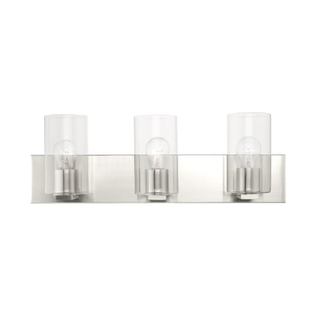 Livex Lighting Zurich 3 Light 23-1/2" Wide Vanity Light Brushed Nickel