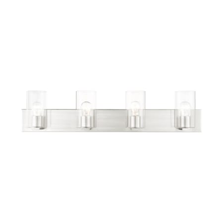 Livex Lighting Zurich 4 Light 36" Wide Vanity Light Brushed Nickel