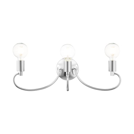 Livex Lighting Bari 3 Light 22" Wide Vanity Light Polished Chrome