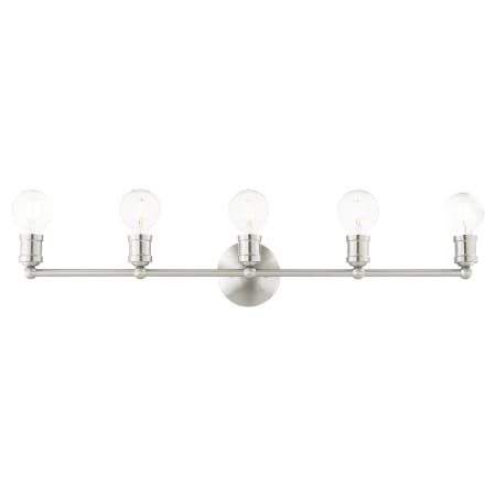 Livex Lighting Lansdale 5 Light 34" Wide Vanity Light Brushed Nickel