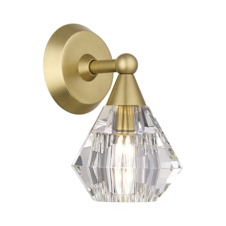 Livex Lighting Brussels 12" Tall Bathroom Sconce Natural Brass