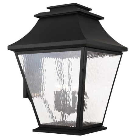 Livex Lighting Hathaway 6 Light Outdoor Lantern Wall Sconce Black