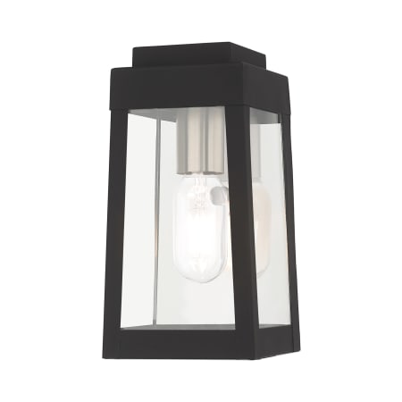 Livex Lighting Oslo Single Light 10" Tall Outdoor Wall Sconce Black