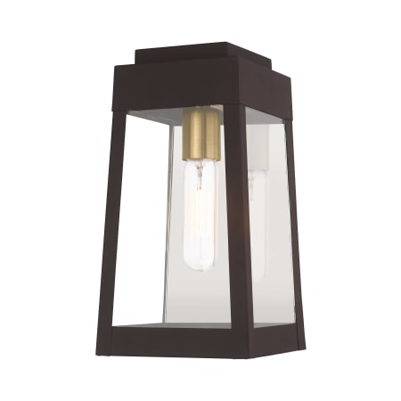 Livex Lighting Oslo Single Light 12" Tall Outdoor Wall Sconce Bronze