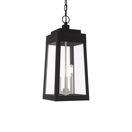 Livex Lighting Oslo 3 Light 8" Wide Mini Pendant Black