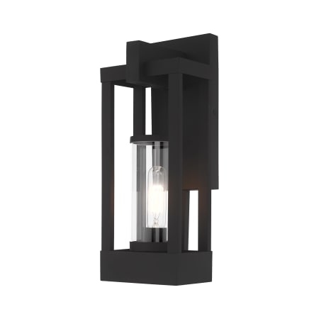Livex Lighting Delancey Single Light 16" Tall Outdoor Wall Sconce Black