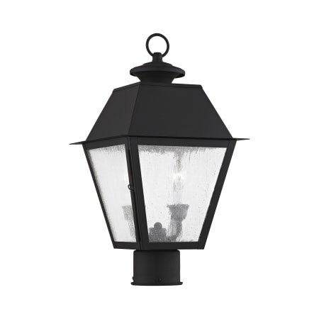 Livex Lighting Mansfield 2 Light 16-1/2" High Outdoor Post Light Black