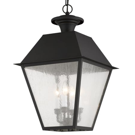 Livex Lighting Mansfield Outdoor Pendant with 4 Lights Black