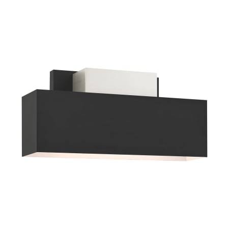 Livex Lighting Lynx 2 Light 7" Tall Outdoor Wall Sconce Black