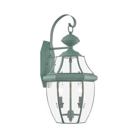 Livex Lighting Monterey 2 Light Outdoor Wall Sconce Verdigris