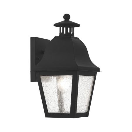 Livex Lighting Amwell Single Light 13-1/2" High Outdoor Wall Sconce Black