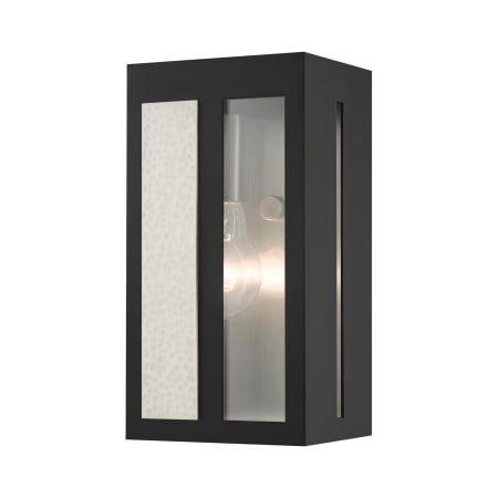 Livex Lighting Lafayette 9" Tall Outdoor Wall Sconce Black