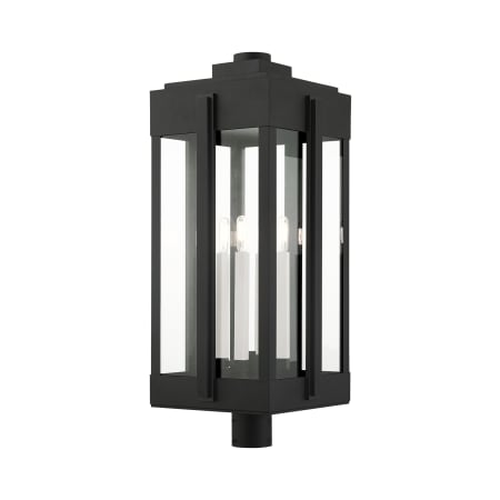 Livex Lighting Lexington 4 Light 31" Tall Outdoor Single Head Post Light Black