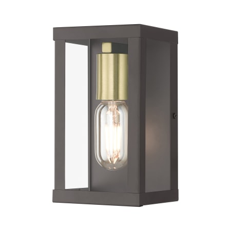 Livex Lighting Gaffney 8" Tall Wall Sconce Bronze / Antique Gold