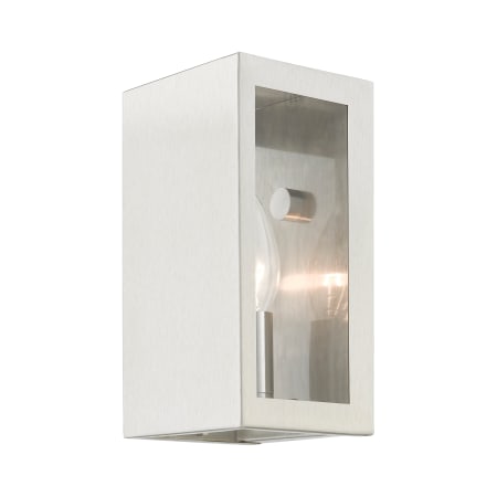 Livex Lighting Winfield 9" Tall Commercial Wall Sconce Brushed Nickel