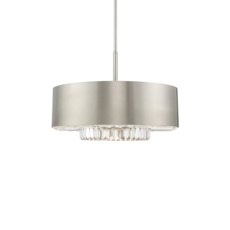 Livex Lighting Madison 6 Light 24" Wide Crystal Drum Chandelier Brushed Nickel