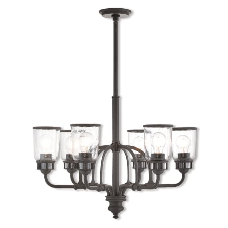 Livex Lighting Lawrenceville 6 Light 26" Wide Chandelier Bronze